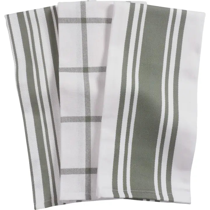 Mixed Flat Towels Set Agave 20" x 30"