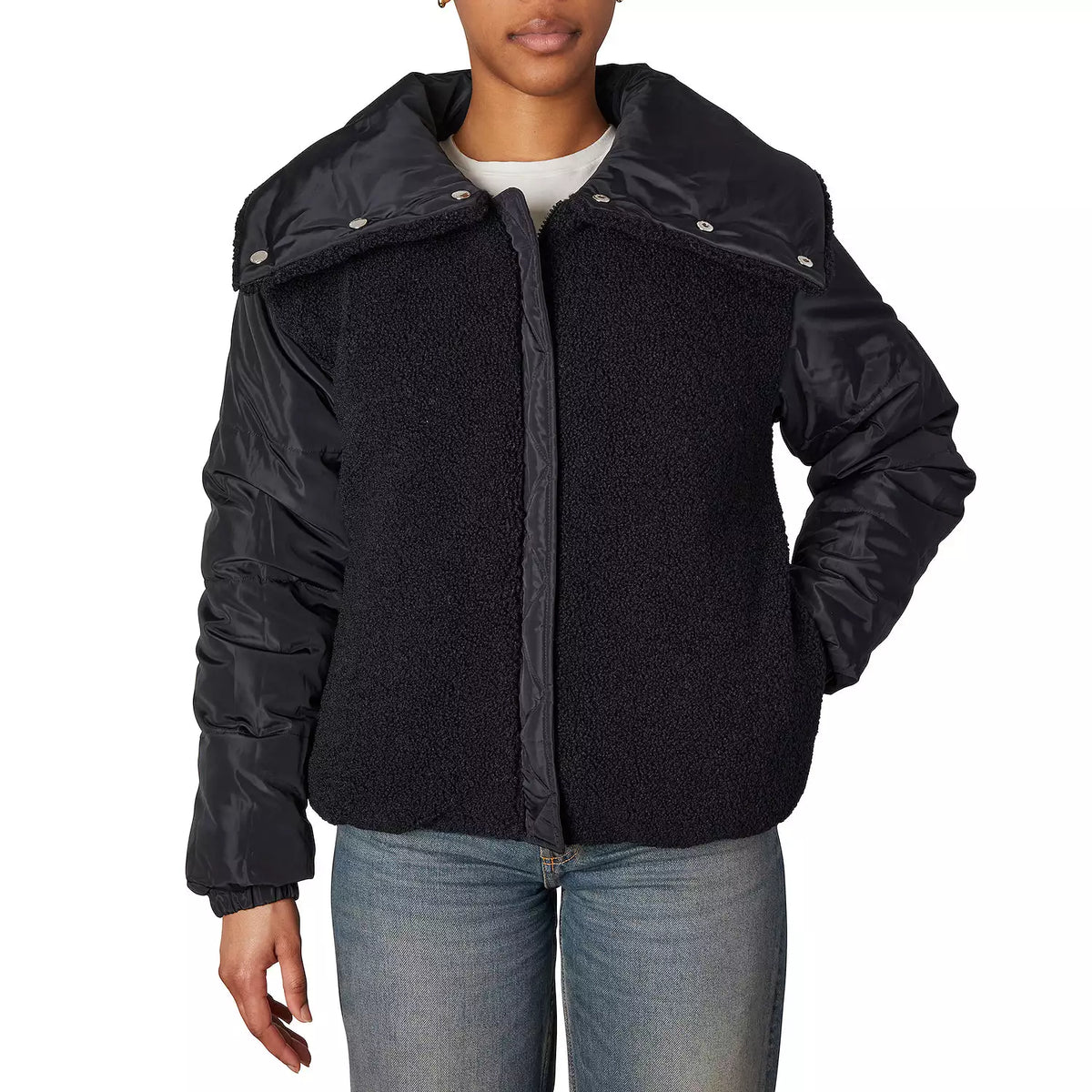 Faux Memory & Boucle Reversible Black
