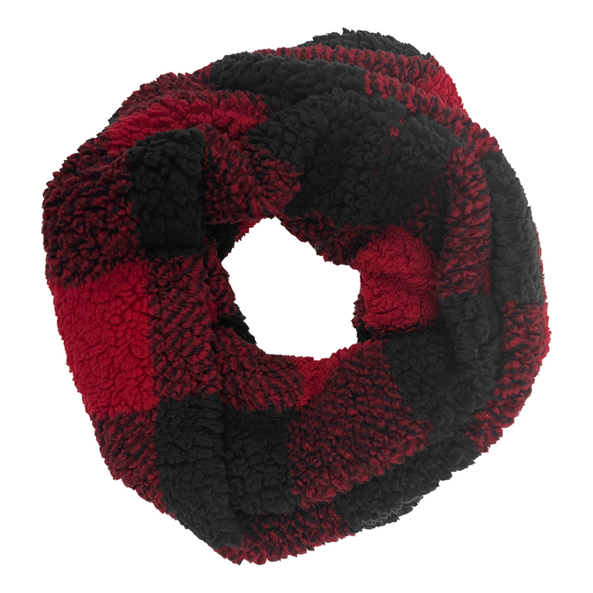 BUFANDA SHERPA ETERNITY ROJO / NEGRO