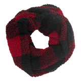 BUFANDA SHERPA ETERNITY ROJO / NEGRO