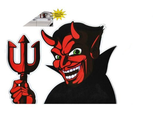 Halloween Window Decals-12" Devil