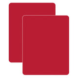 Juego de 2 tablas de cortar rojas flexibles
