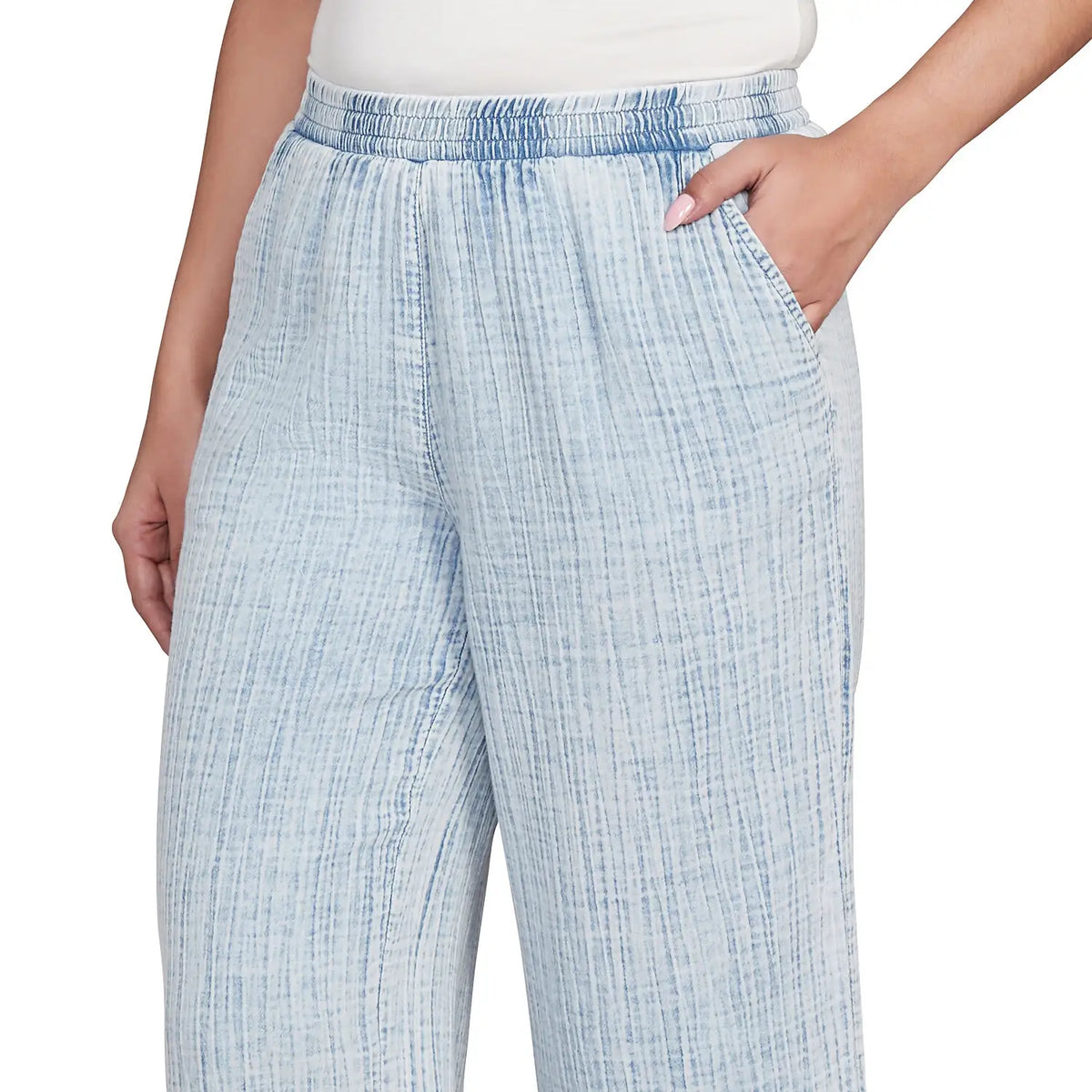Pantalón de pierna ancha Chambray con efecto lavado Snow - Ruby Rd