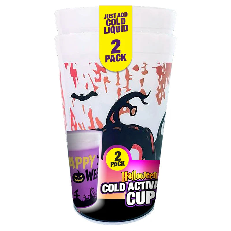 Vasos que cambian de color Happy Halloween (2 piezas)