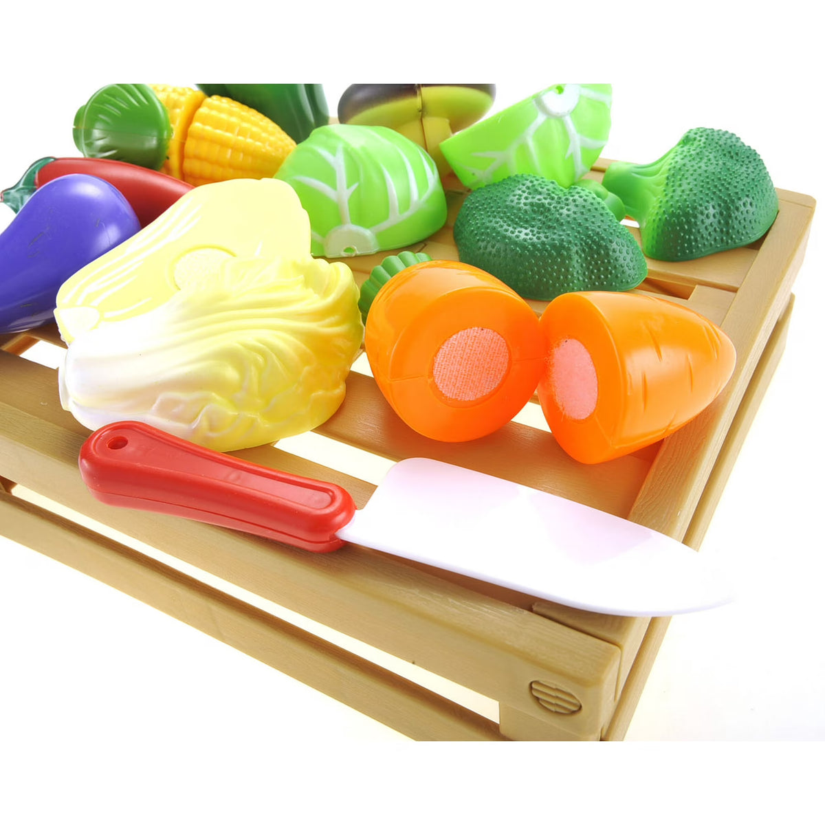 Juego de 11 piezas Market Crate - Estuche con vegetales