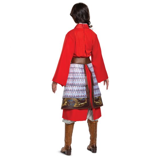 Mulan Héroe Vestido Rojo Deluxe para Adulto