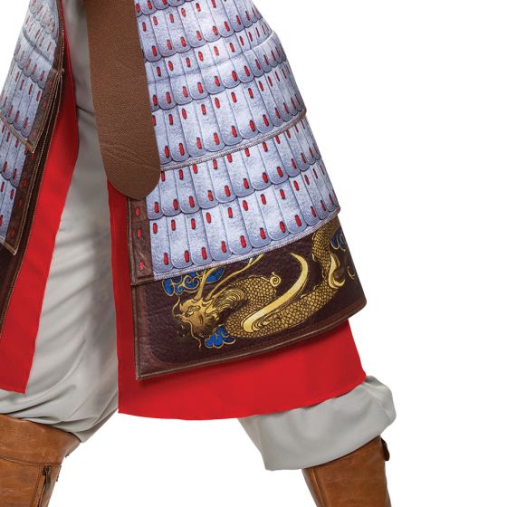 Mulan Héroe Vestido Rojo Deluxe para Adulto