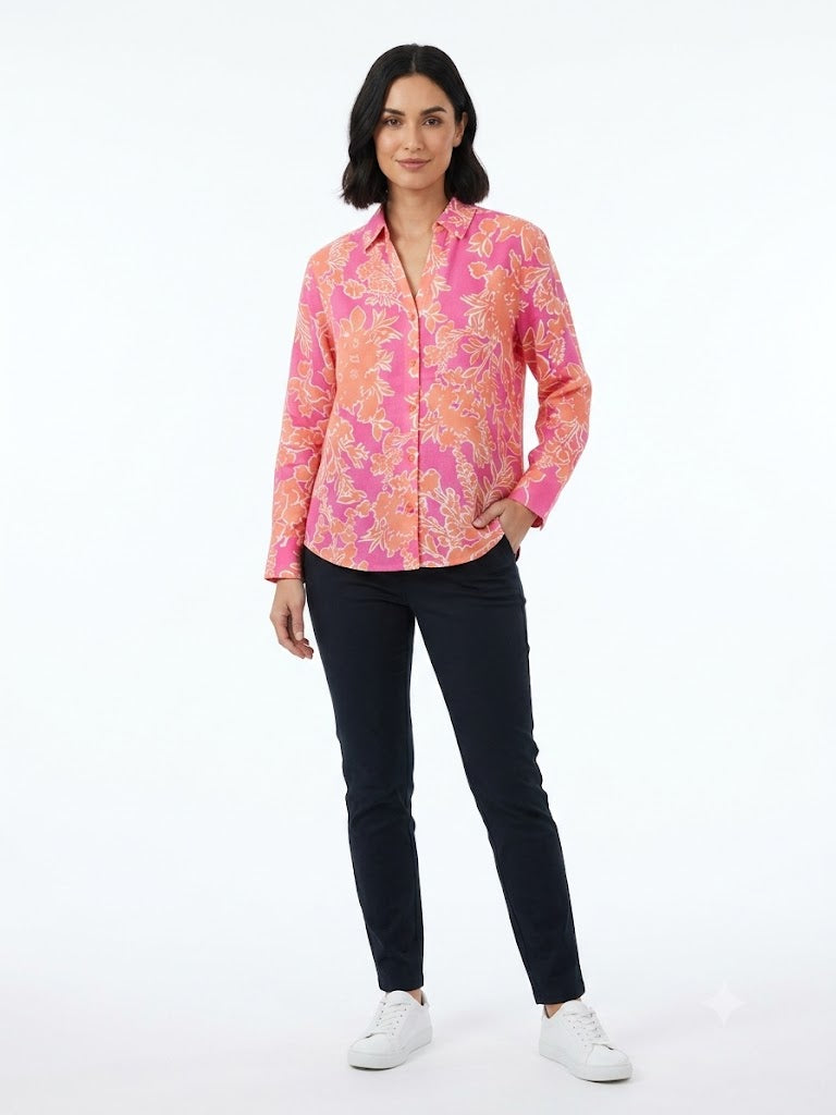 Blusa rosa anaranjado - Noventa