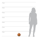 8" Rotten Flaming Pumpkin