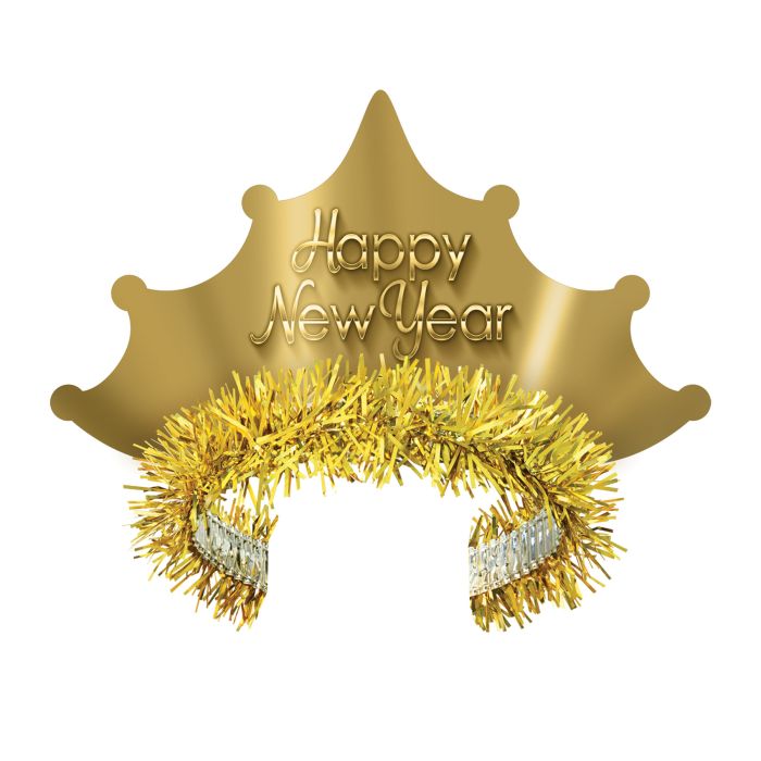 Tiara Dorada de Año Nuevo