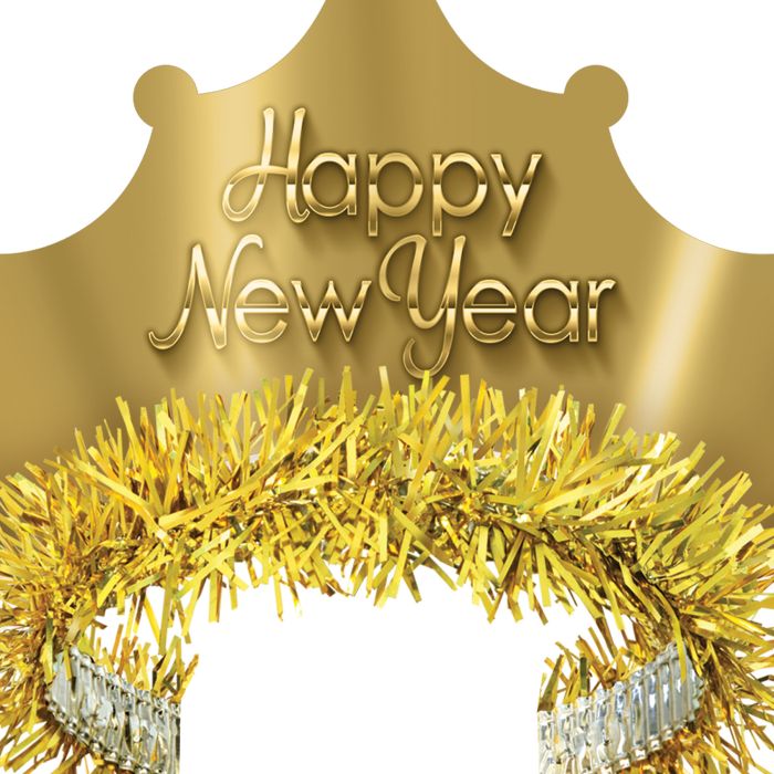 Tiara Dorada de Año Nuevo