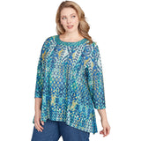 Blusa de punto bordada Plus Kaleidoscope - Ruby Rd