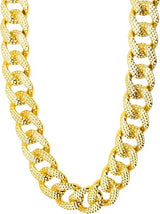 Hip Hop Textured Chain Gold
