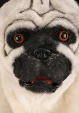 Máscara de pug con boca móvil
