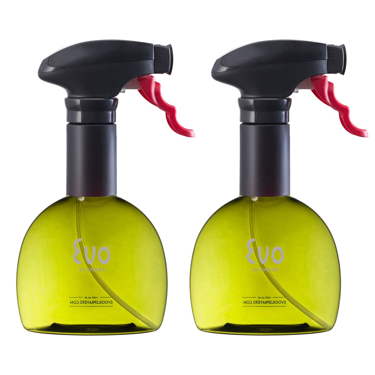 Rociador de aceite Evo, verde, 8 oz, juego de 2