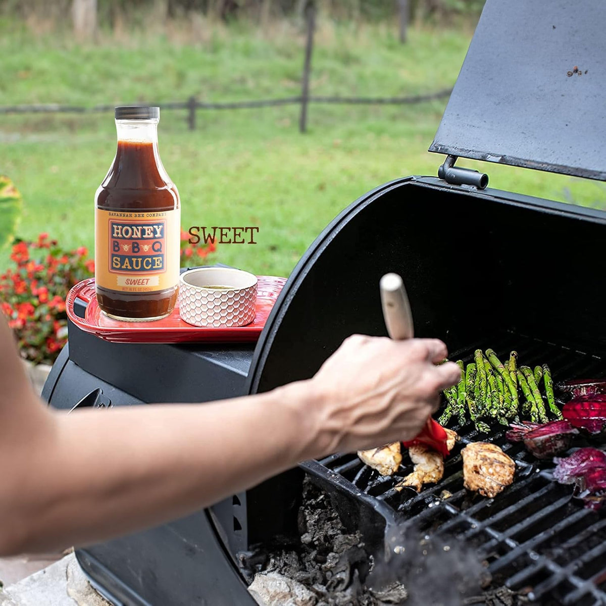 Salsa barbacoa dulce con miel de 450 g