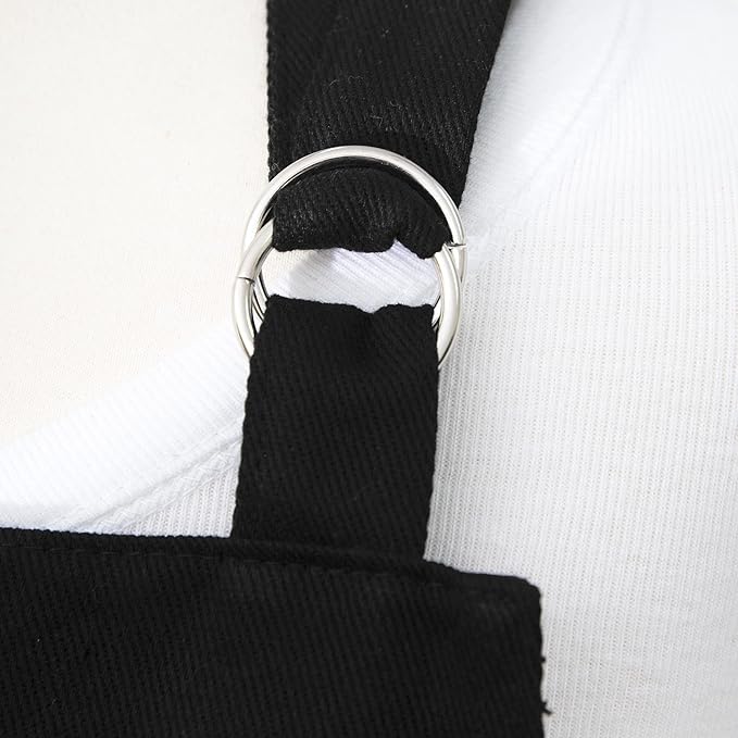Delantal liso negro 28 x 34