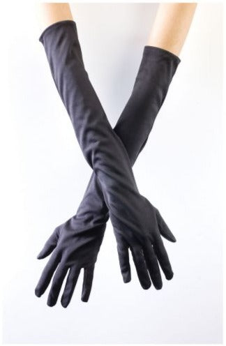 Guantes de ópera largos para niña