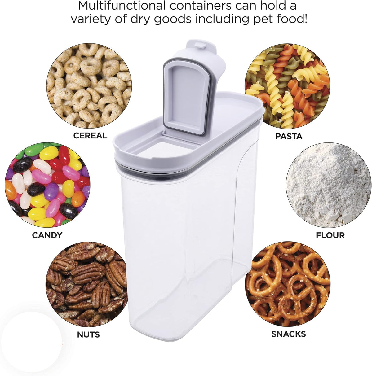 Clear Cereal Container 3.69QT
