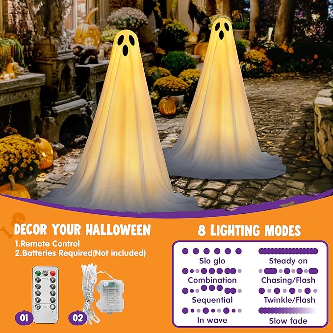 Kit Fantasma de Halloween de Pie 47"