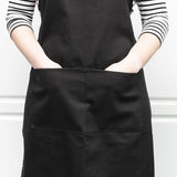 Delantal liso negro 28 x 34