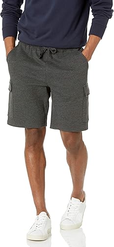 Men's Cargo Fleece Short Heather Charcoal