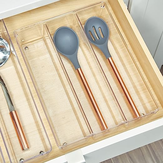 Linus Deep Organizador de Utensilios Transparente 26,67 x 34,92 x 7,62 cm