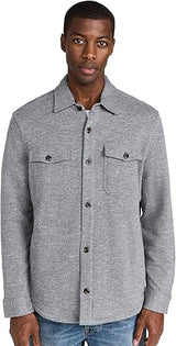 Sweater Knit Shirt Jacket Charcoal Heather