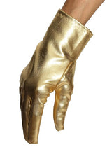 Gold Metallic Wrist Gloves