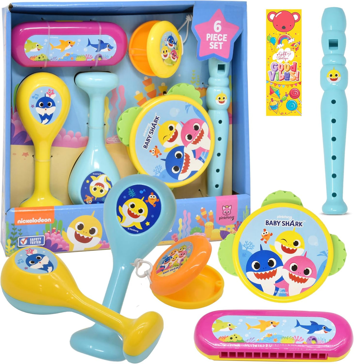 Baby Shark 6 instrumentos musicales