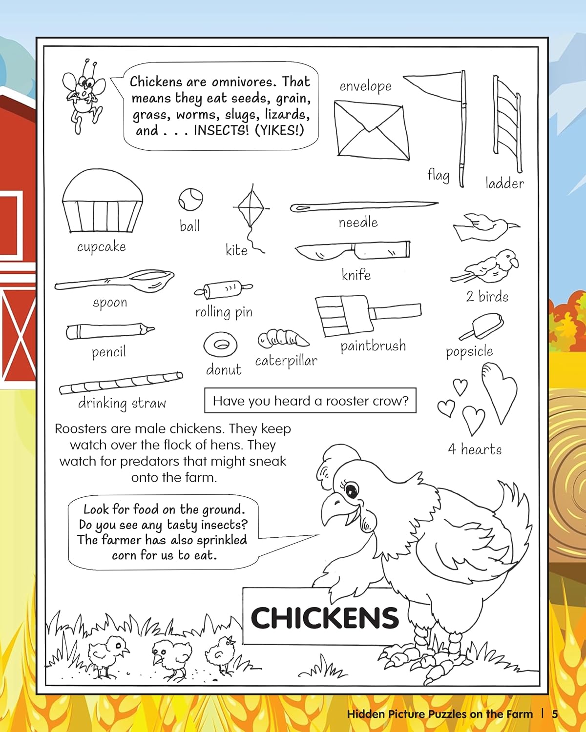 Hidden Picture Puzzles on the Farm