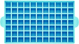 Pro Silicone Ice Cube Trays with Lid, 4-Piece, Blue