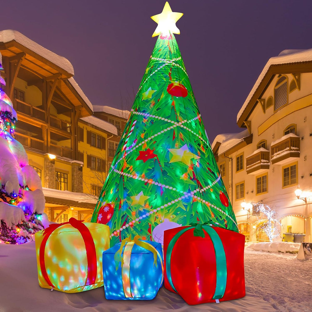Árbol de Navidad hinchable de 2,13 m