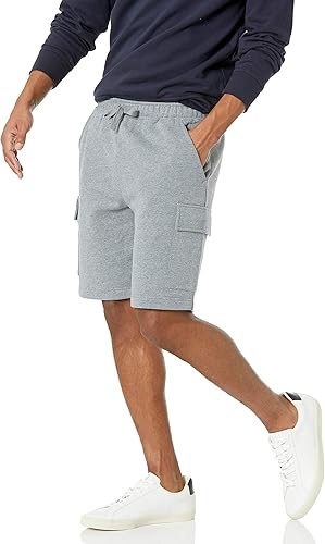 Men's Cargo Fleece Short Heather Grey