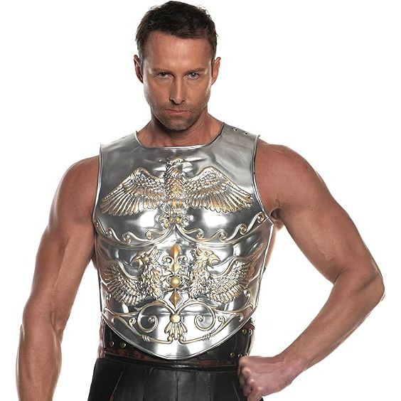 Pechera de espuma de gladiador metálico
