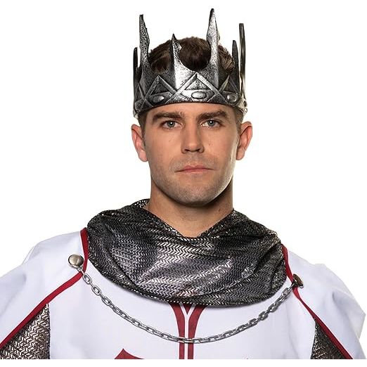 Corona de rey de plata