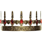 Gold Crown With Green Jewels