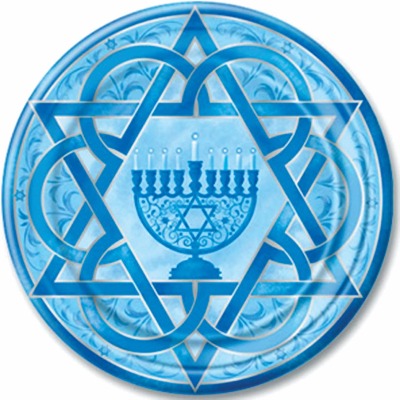 Platos de Hanukkah 17,7 cm 8 ud.
