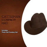 Cattleman Cowboy Hat Brown