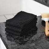 Solid Dish Cloth Black 12 x 13.75