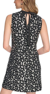 Vestido de malla con lentejuelas negro/plateado - Kensie