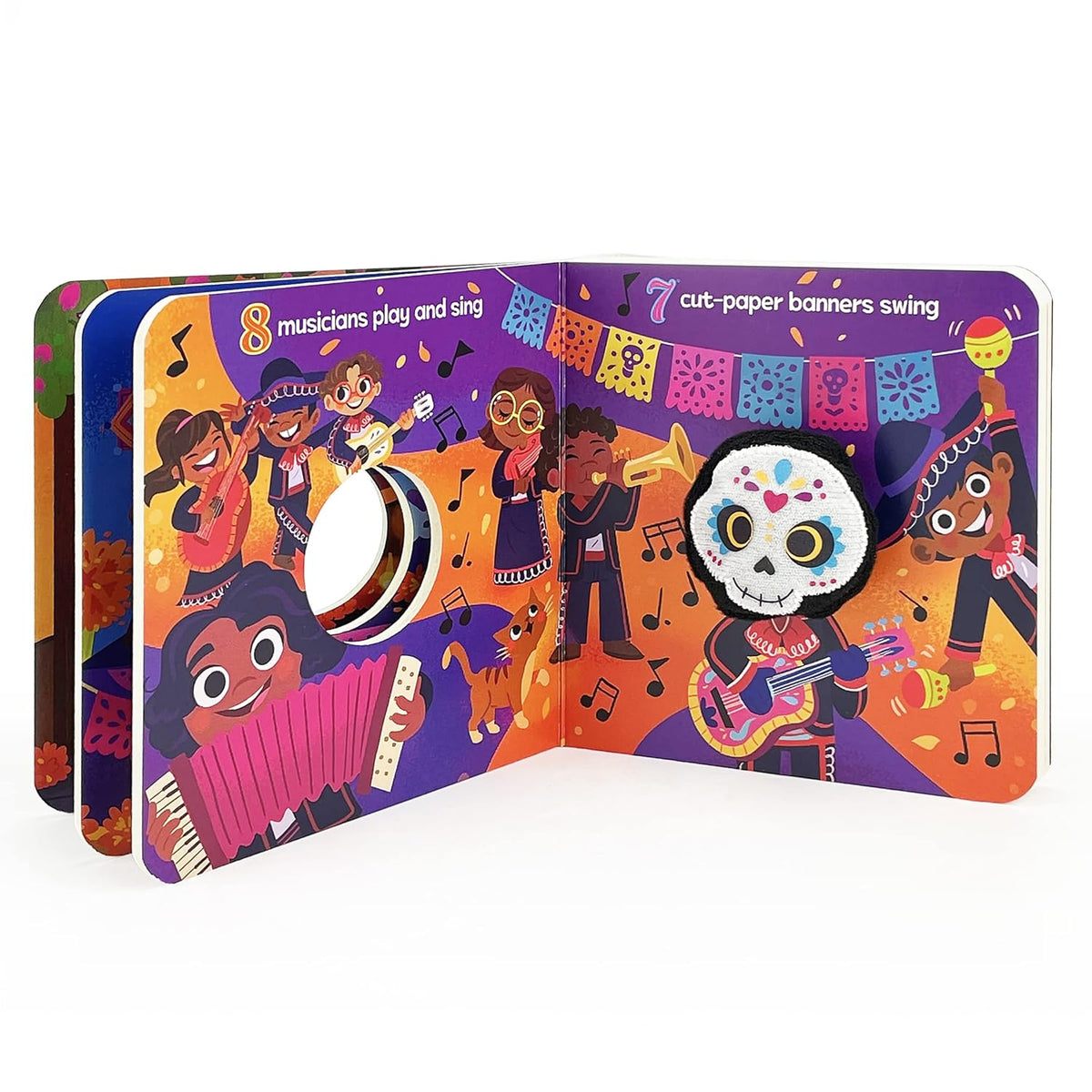 Libro de perritos de juguete del Día de los Muertos