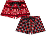 Pijama de forro polar de peluche, pantalón corto, paquete de 2 II