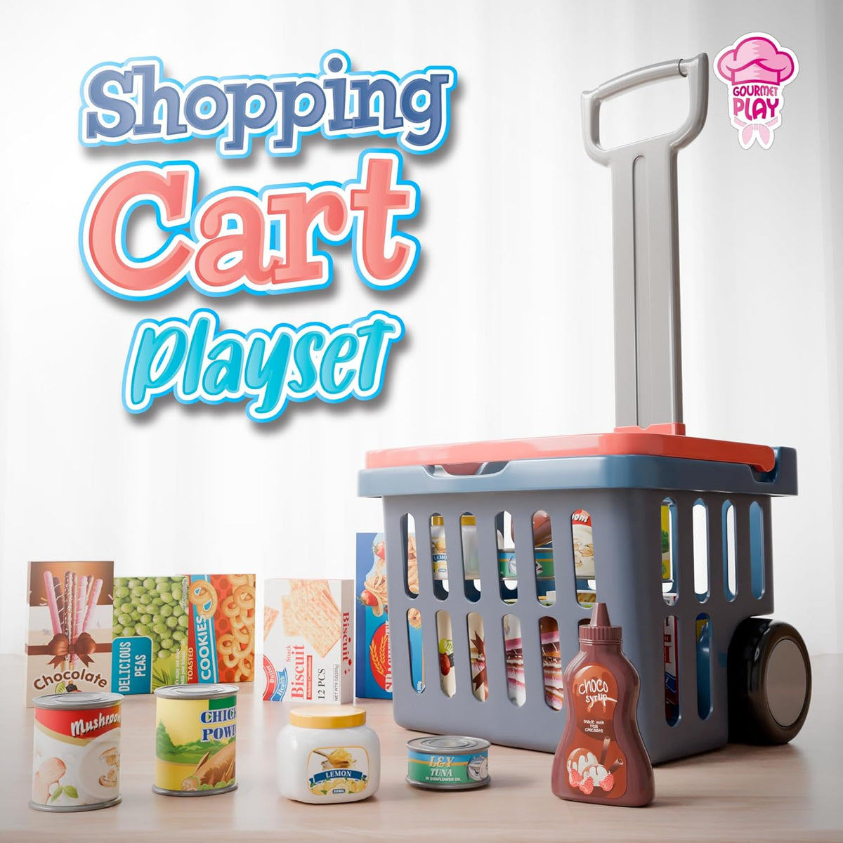 Carrito de compras grande de juguete
