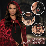 Capa con Capucha de Vampiro Roja