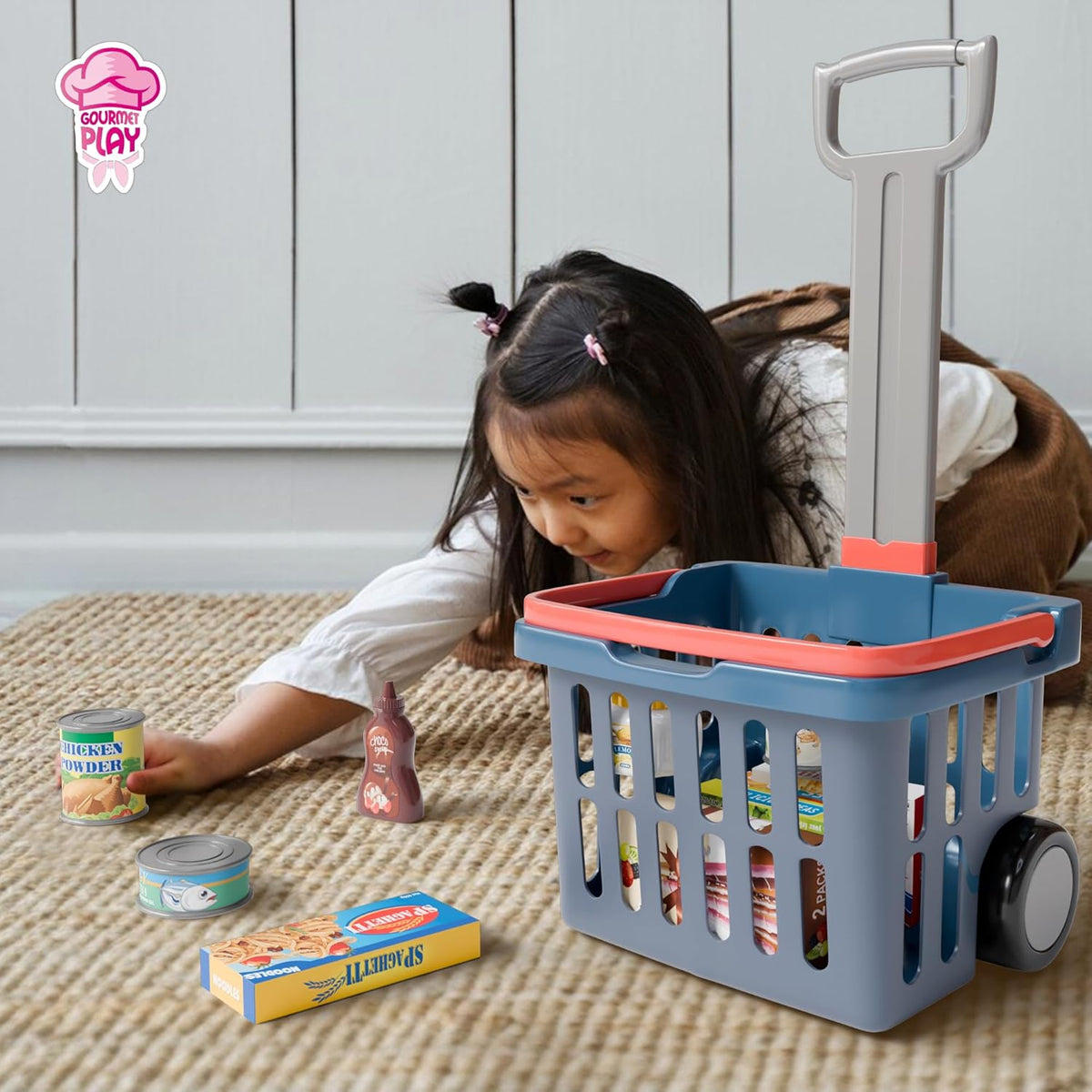 Carrito de compras grande de juguete