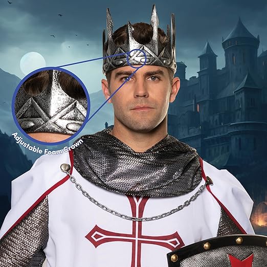 Corona de rey de plata