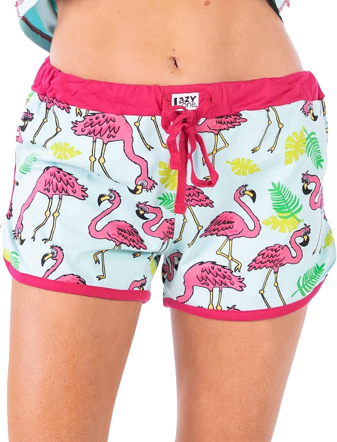 Pantalón corto de pijama de flamenco para mujer