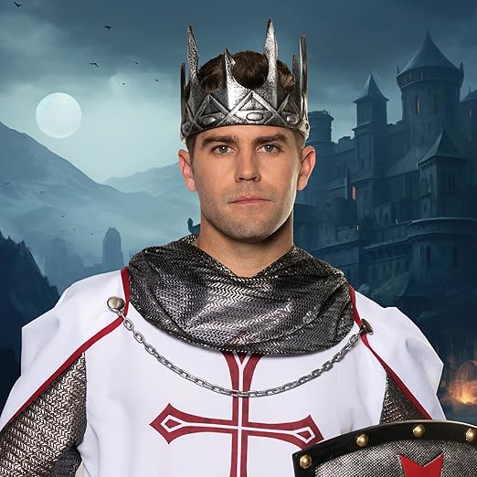 Corona de rey de plata