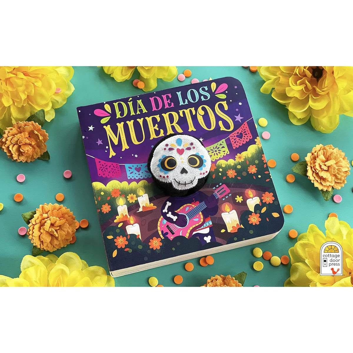 Libro de perritos de juguete del Día de los Muertos